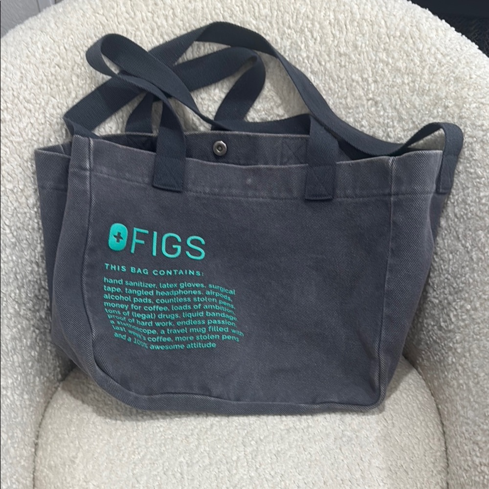 FIGS Gray Tote Bag